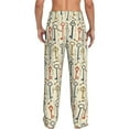 thumbnail image 2 of Bixox Men's Vintage Keys1 Patterned Pajama Pants with Pockets Lounge Clothes for Home, 2 of 5