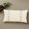 thumbnail image 5 of Embroidered Pillow under $5! kkbbma Embroidered Rose Flower Pillow, Sofa Bed Lumbar Support Cushion, Decorative Throw Pillowcase, Floral Home Decor Accent, Holiday Gift Idea, 5 of 6