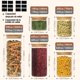 thumbnail image 2 of Juego de 5 Tarros de Vidrio, Frascos de Vidrio con Tapas de Herméticas, Recipientes de Vidrio para Almacenamiento de Alimentos, Contenedores de Vidrio, Botes Herméticos para Cocina, 2 of 8