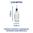 thumbnail image 3 of (2 pack) Anchor Hocking Olive Oil and Vinegar Glass Bottle with Stainless Steel Spout, 11 Ounce, Designed to Help with Proper Produce Storage, 3 of 6