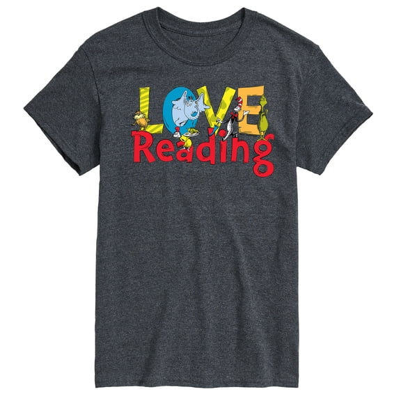 Dr. Seuss - Love Reading - Men's Short Sleeve Graphic T-Shirt
