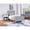 Gray & Rockport Gray, variant on Connelly Reversible Panel Twin Size Bed, Gray & Rockport Gray