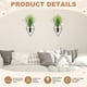 thumbnail image 2 of Uxcell 2 Set Decoración de Pared con Plantas, Macetas Colgantes con Planta Acuática Artificial, Jarrón Colgante de Metal en Forma de Diamante para la Habitación [Negro], 2 of 7