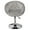 Cool Grey Velvet, variant on Impressions Vanity Antoinette Round Tufted Vanity Chair with 360 Degree Swivel (Pink Crushed Velvet)