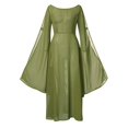 thumbnail image 3 of EIMELI Robe d'Été pour Femmes Rétro Cosplay Vintage Soirée Boîte de Nuit Élégante Robes Polyester Bleu G, 3 of 4