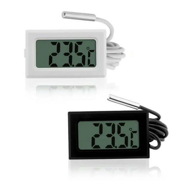 Mini Digital LCD Indoor Handy Temperature for Fridge Fish Tank Sensor with Waterproof Probe Indoor Convenient Temperature