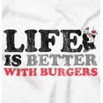 thumbnail image 2 of Life Is Better With Burgers Wimpy Crewneck T Shirts Boy Girl Teen Brisco Brands M, 2 of 5