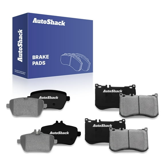 AutoShack Front & Rear Ceramic Brake Pad Set Replacement for 2014-2017 Mercedes-Benz S550 2018-2021 Mercedes-Benz S560 8-PC