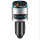 thumbnail image 1 of Transmisor Fm Bluetooth V5.0 para coche, Qc3.0 y adaptador Bluetooth inalámbrico con retroiluminación LED, reproductor de música/Kit de coche con llamadas manos libres, 1 of 5