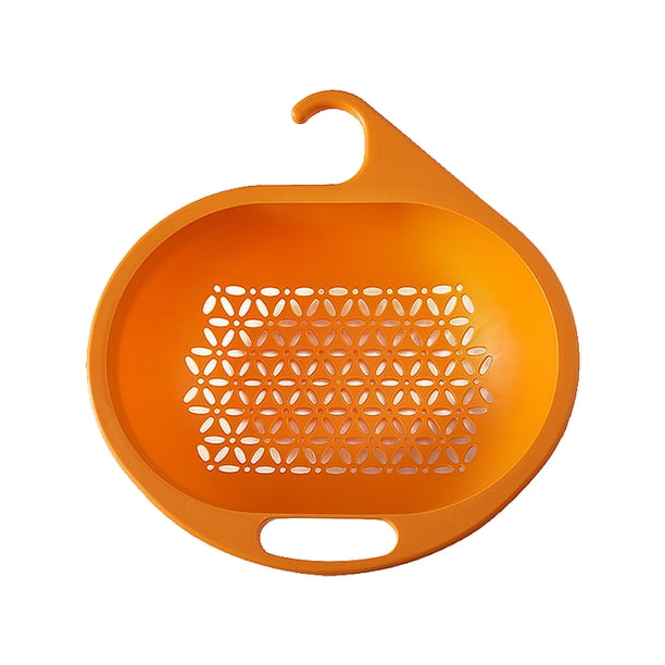 Cesta de drenaje tipo gancho Naiovety para fregadero naranja