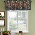 thumbnail image 3 of 2 Pack Valances for Window, Boho Flowers Short Curtains for Kitchen Bedroom Living Room, Spring Abstract Watercolor Floral Leaf Rod Pocket Small Window Treatment Valance Drapes 42 x 12 Inch, 3 of 8
