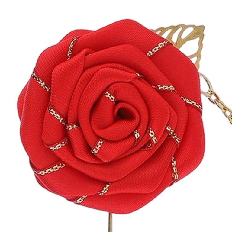 Fashion Big Rose Flower Brooch Modern Brooches Pins Fashion Men's