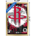 thumbnail image 3 of NBA Houston Rockets - Maximalist Logo 23 Wall Poster, 14.725" x 22.375" Framed, 3 of 5
