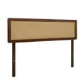 thumbnail image 3 of Grace Queen Size Headboard, Bohemian, Solid Wood, Walnut, 3 of 11