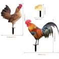 thumbnail image 2 of MLINS Lifelike Hen Stake in Assorted Colors for Yard Decoration Made of Durable Acrylic 1 Set, 2 of 7