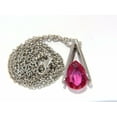 thumbnail image 5 of 1.80CT NATURAL BRIGHT PEAR SHAPED PINK SAPPHIRE PENDANT MASONIC DROP 14KT, 5 of 6