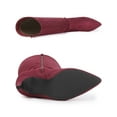 thumbnail image 3 of BLISSFUL STEP Women's Boots Knee High Faux Suede Pointy Toe Stiletto Heel Side Zipper Buckle Boots Burgundy 6, 3 of 8