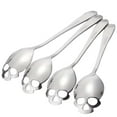 thumbnail image 2 of Dsscvnef Stainless Steel Tea Spoons Set Coffee Stirring Slotted Metal Spoons Durable Tableware for Kitchen Dining 4 Piece 4PCS, 2 of 8