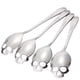 thumbnail image 3 of Cucharas de té de acero inoxidable, cucharas para remover café, juego de 4 cucharas metálicas con ranura, 3 of 3