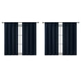thumbnail image 3 of Hopscotch Hayden 4-Piece Waffle Room Darkening Curtain Panel Set 38"x63" - White, 3 of 5