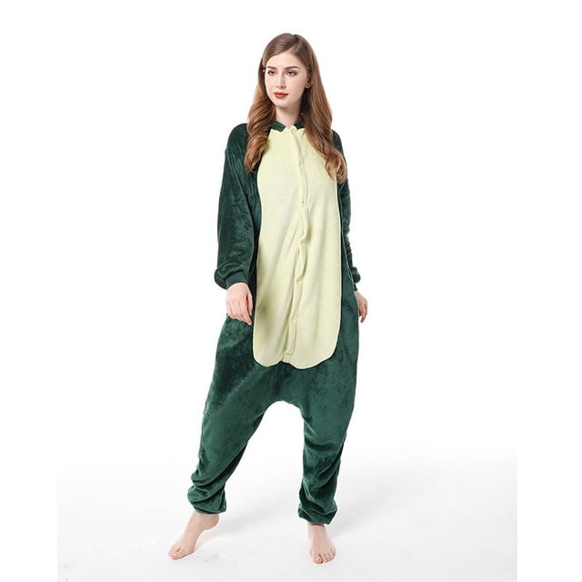 Pijamas siameses de dibujos animados, pijamas de franela para otoño/invierno, camisón de felpa con dálmatas, ropa para el hogar