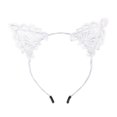 thumbnail image 1 of Lace Cat Ear Headband Sexy Female Lace Cat Ear Headband Hair Accessories (black), 1 of 5
