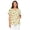Bee and Sunflower Pattern, variant on Cute Dinosaur Pattern Work Shirt for Women Functional V Neck Nursing Top Stretchy Breathable Shirts with Pockets