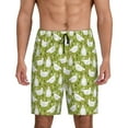 thumbnail image 1 of Balery Funny Chicken Pantalones cortos de pijama de punto de algodón para hombre con cinturilla y bolsillos-Medium, 1 of 6