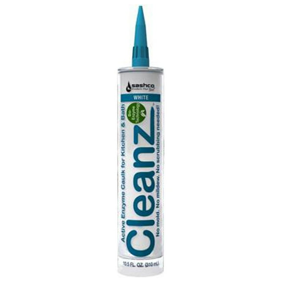 Sashco 11073 CleanSeal Enzyme Caulk, White, 10.5 oz. - Quantity 12