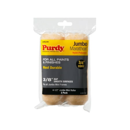 Purdy Marathon Jumbo Mini Roller Cover, 4-1/2 in. x 3/8 in., 2 count