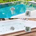 thumbnail image 2 of Floating Pool Thermometer Set Outdoor Pool Temperature Sensor Indoor Humidity Monitor Water and Air Temp Readings, 2 of 8