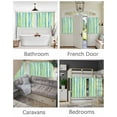 thumbnail image 3 of Abstract Art Short Blackout Curtains 30Inch Long Blue Green Line Stripes Gradient Modern Art Rod Pocket Kitchen Curtains, 2 Panels Thermal Insulated Room Darkening Drapes for Bedroom, 30"W x 30"L, 3 of 5