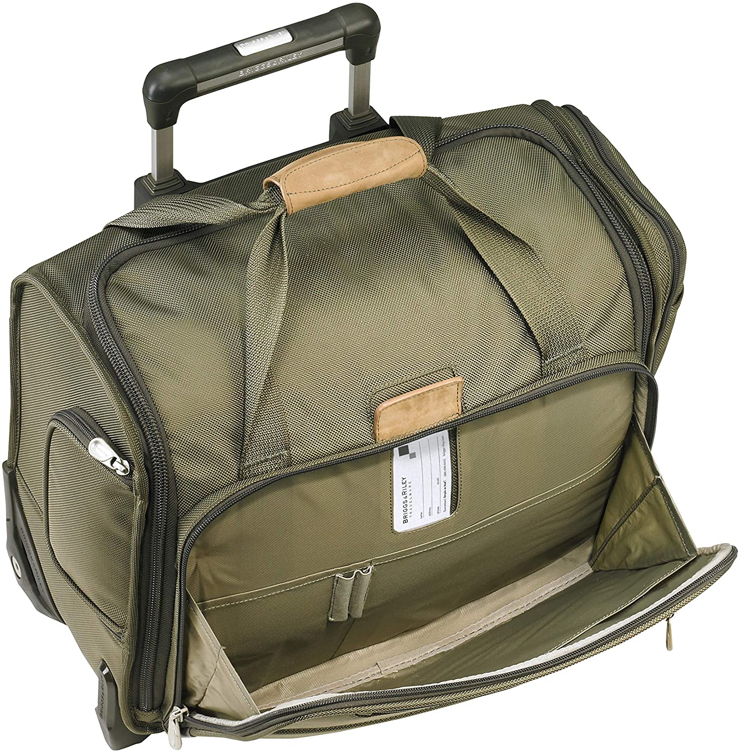 Briggs & Riley U116-7 Baseline Rolling Cabin Bag, Olive