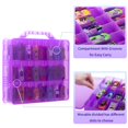 thumbnail image 4 of Estuche organizador para autos de juguete KISLANE de doble cara, 48 compartimentos, 4 of 7