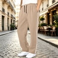 thumbnail image 2 of Gubotare Boys Joggers Sweatpants Boys Casual Pants Soft Trousers Toddler Boys Sweatpants 5T 6T (Khaki,5-6 Years), 2 of 6