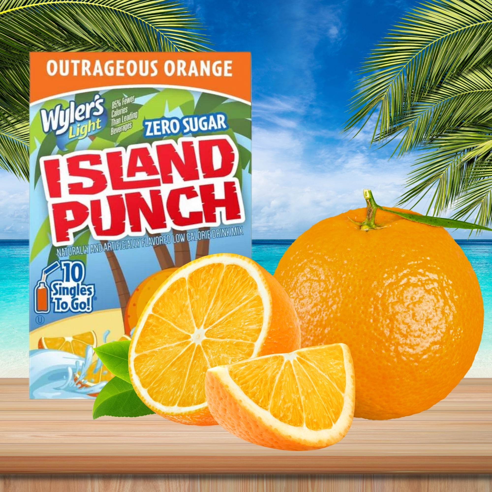 Wyler's Island Punch Outrageous Orange Drink Mix (20 Total