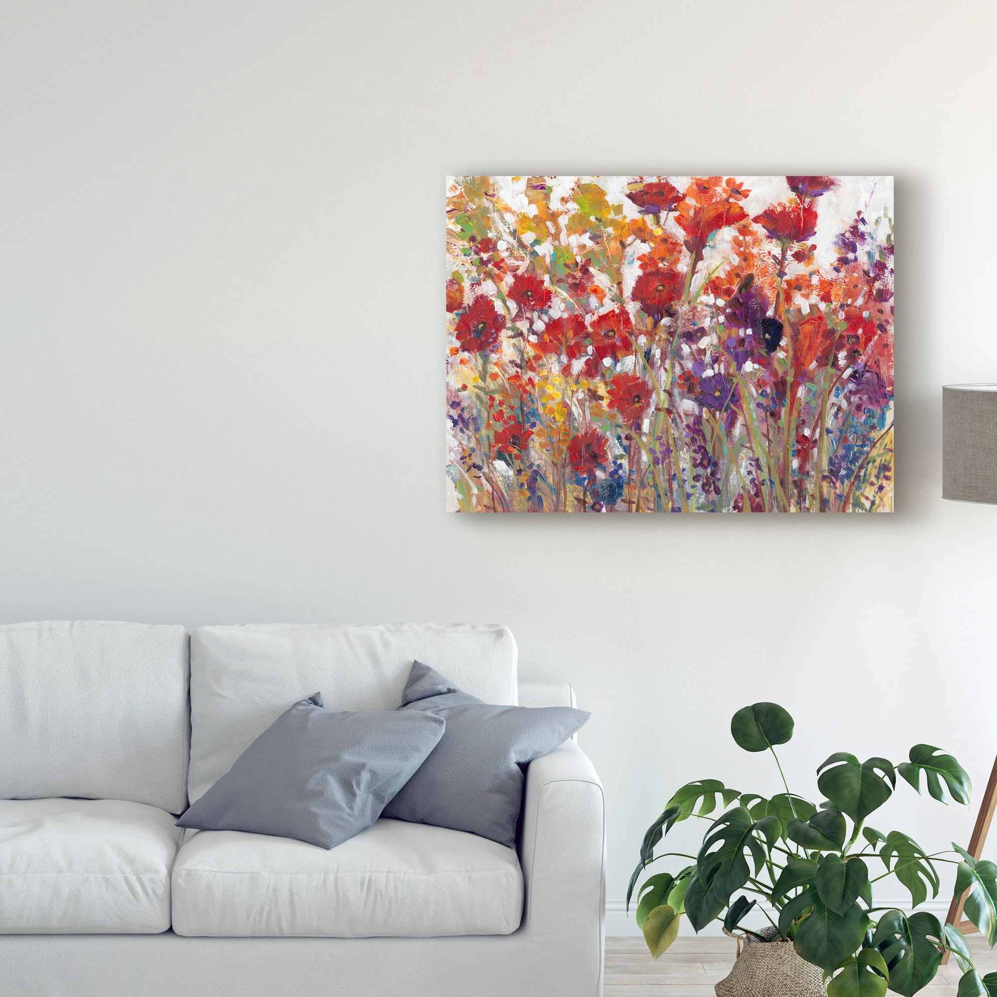 Trademark Fine Art 'Variety of Flowers I' Canvas Art by Tim OToole