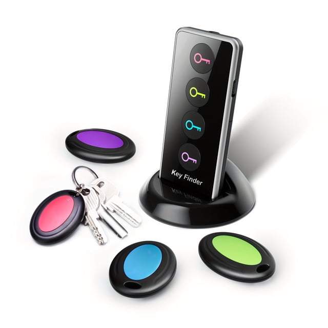 SUTENGDA 4-Key Finder with LED Flashlight Locate Your Keys Wallet and Remote Control Effortlessly