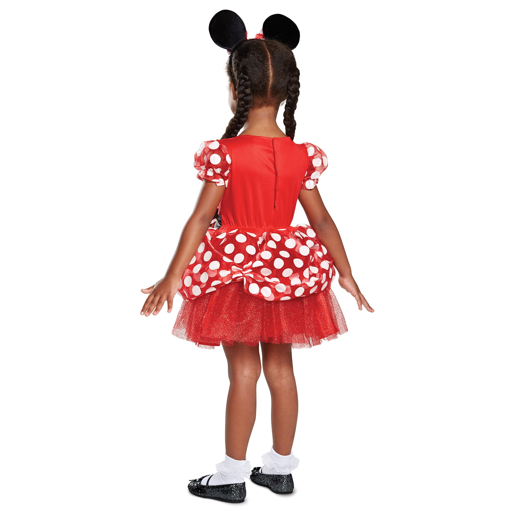 Disney Minnie Mouse Costume for Toddler, Red Polka Dot, Size 3-4T by Disguise