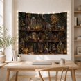 thumbnail image 5 of Apothecary Shelf Scene with Crescent Moon and Candles, Serene Gothic Style for Gothic Decor Fans, Wall Decor, Housewarming Gift, Tapestry Wall Hanging for Study Room and Bedroom, 5 of 6