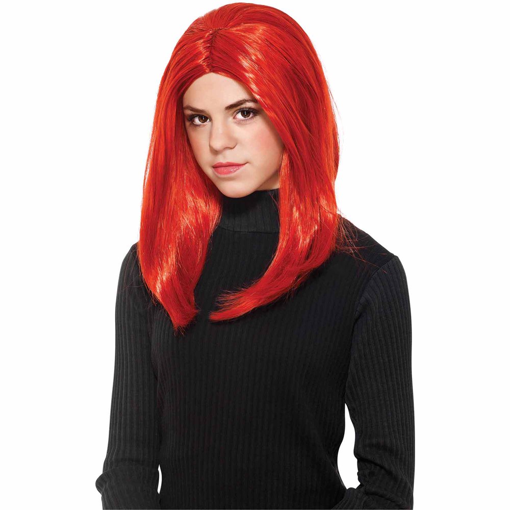 Black Widow Wig Adult Halloween Accessory - Walmart.com - Walmart.com