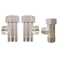 thumbnail image 4 of Leke All Metal Bidet T-Adapter 7/8 3/8 1/2 Adapter Thread 3 Way Pipe Fitting T Valve, 4 of 10