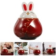 thumbnail image 4 of Ceramic Jar Bunny Shape Ceramic Cookie Jar Kitchen Tea Canister Food Storage Jar, 4 of 6
