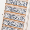thumbnail image 6 of LOKHOM 15 Pack 8"x30" Abstract Stair Treads for Wooden Steps Indoor Non Slip Stair Carpet for Kids Elders and Pets, Blue, 6 of 8