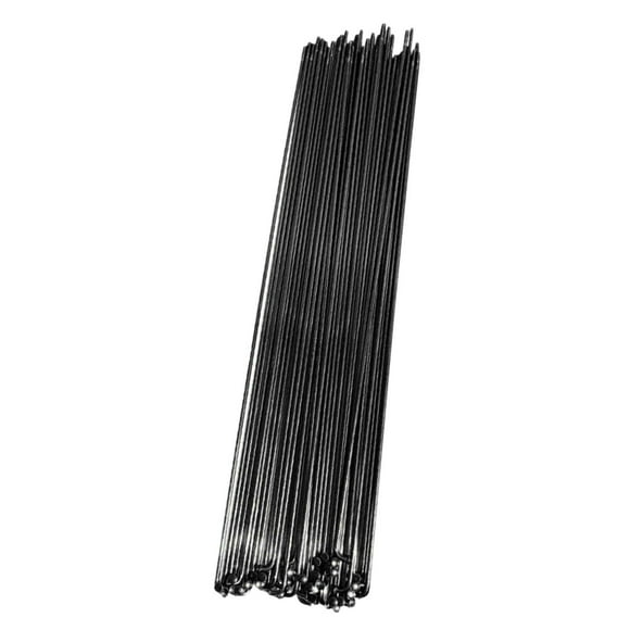 Almencla 36 Pcs Rayons de Roue de Vélo, Écrous de Rayons de Roue de Vélo de Montagne en Acier Robustes, Pièces de Rechange 280mm Noir 36 Pcs
