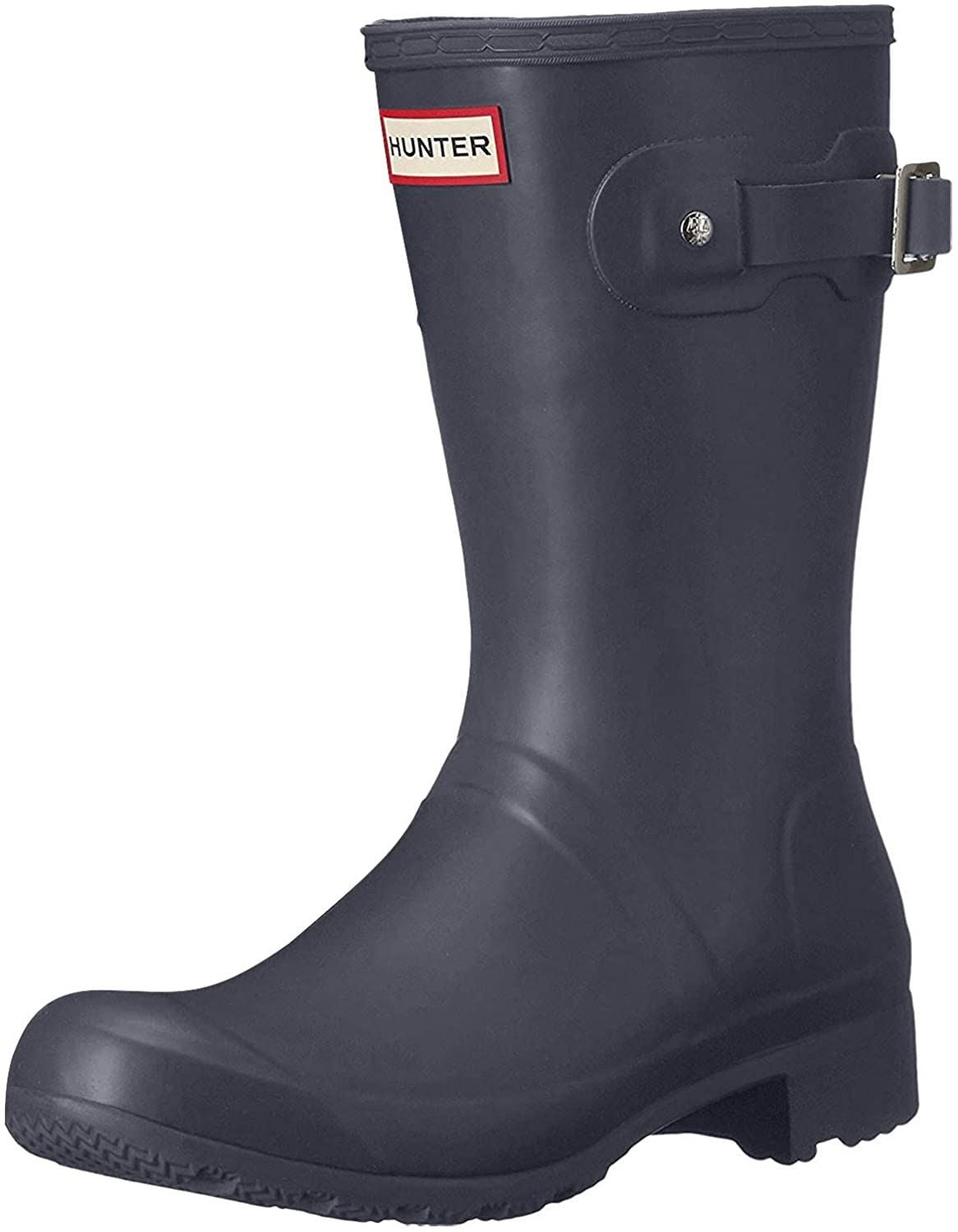 靴 HUNTER WOMENS ORIGNAL Hunter Women's Original Short Gloss Rain Boot, Mid-Calf, Rubber