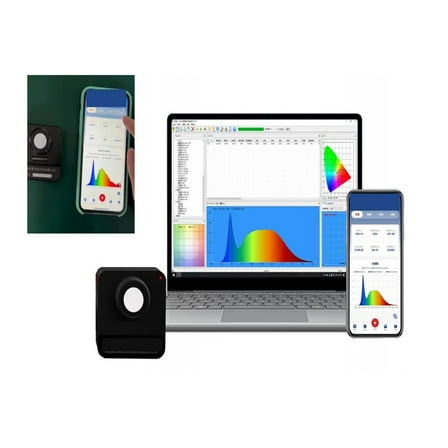 HPCS310 Spectrometer Light Meter, High Accuracy 380-780nm Full Spectrum Analyzer ,Small in Size and Lightweight