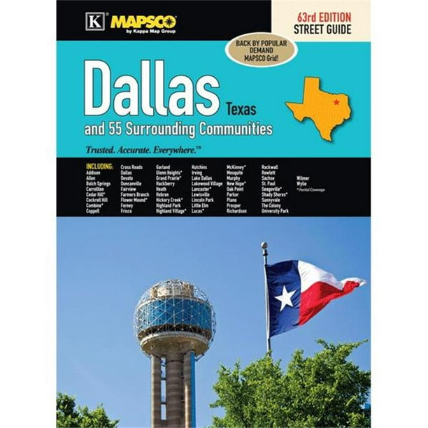 Universal Map 14866 Dallas Texas Street Guide