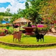 thumbnail image 5 of Estacas decorativas de metal para jardín con forma de perro, silueta de perro, decoración para exteriores, adornos de césped, letrero para patio., 5 of 5