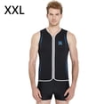 thumbnail image 2 of HETSUITS 3MM Neopreno sin mangas Natación en el protector solar Tops Tops de traje de traje de traje de baño para aeróbicos de agua Canotaje Surfing Kayak Negro XXL seitruly OD003694-04, 2 of 7